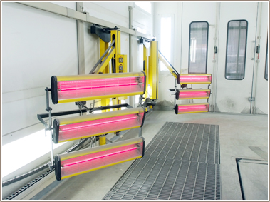 熱風乾燥機(塗装ブース内)